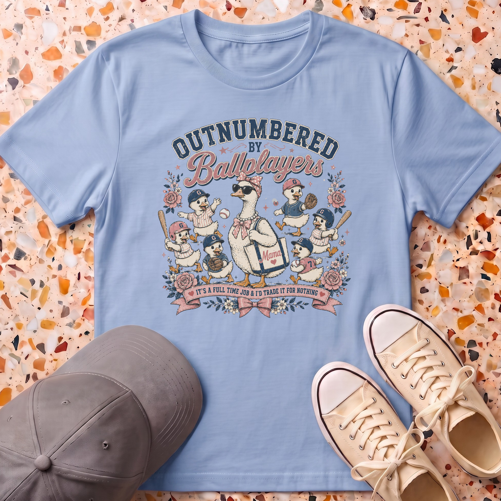 Outnumbered By Ballplayers T-Shirt