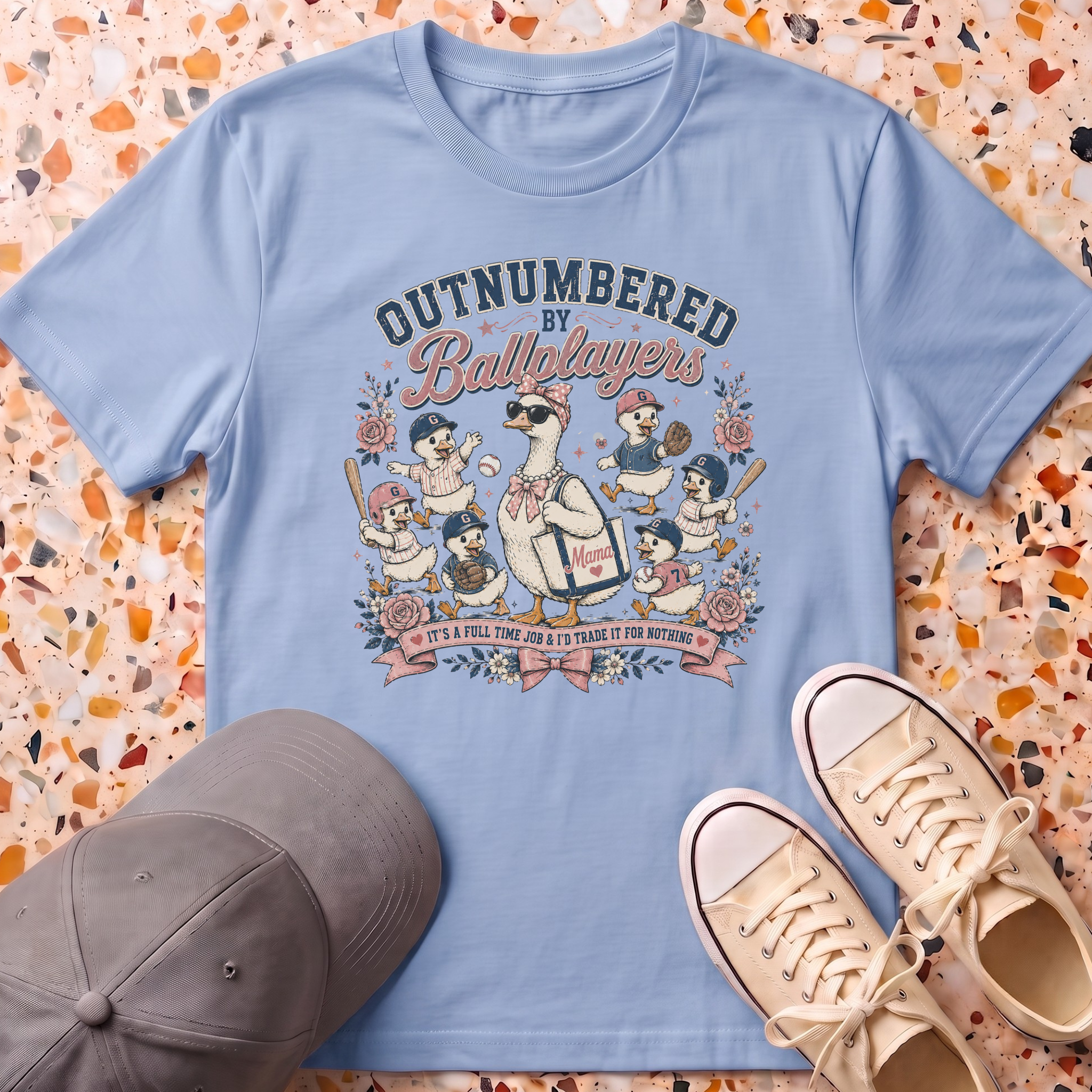 Outnumbered By Ballplayers T-Shirt