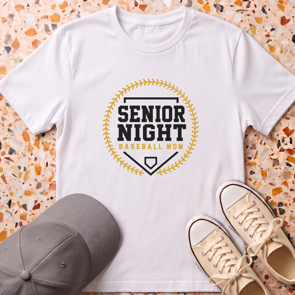 Senior Night Baseball Mom T-Shirt