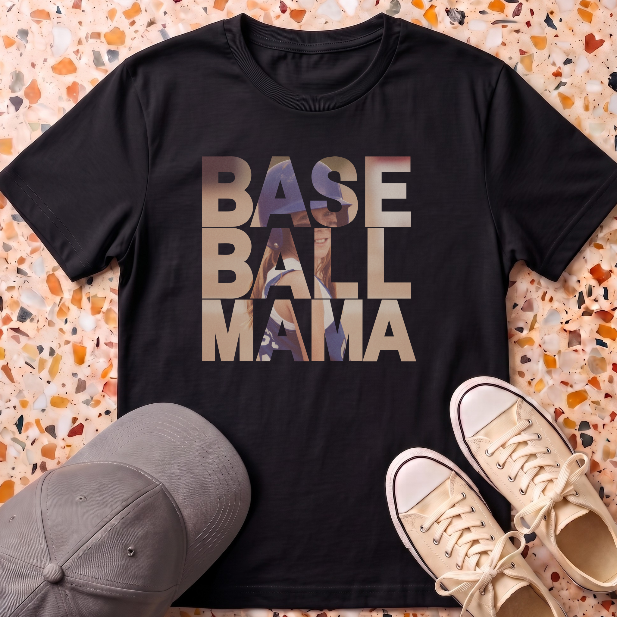 Custom Photo MAMA Retro T-Shirt