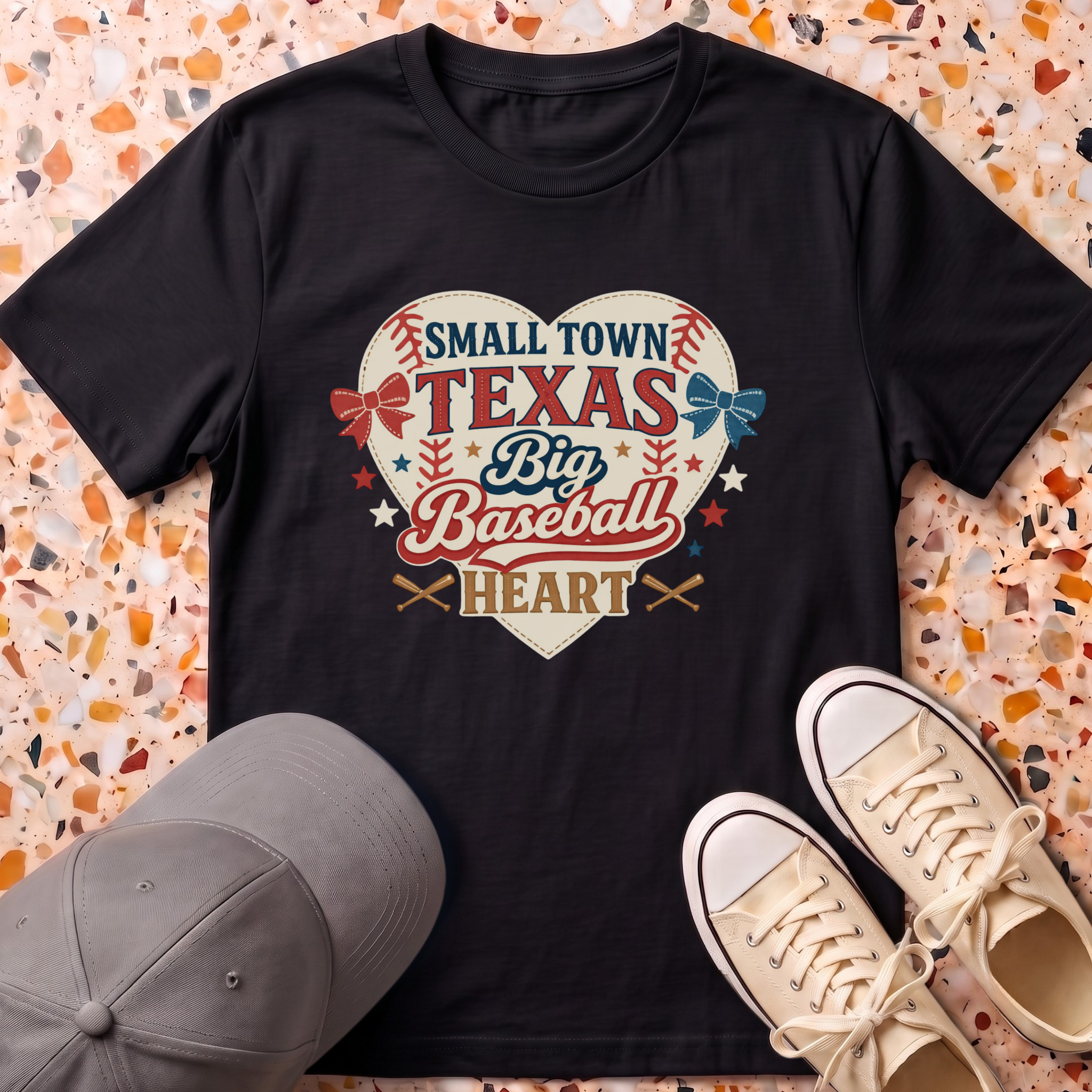 Texas Baseball Big Heart T-Shirt