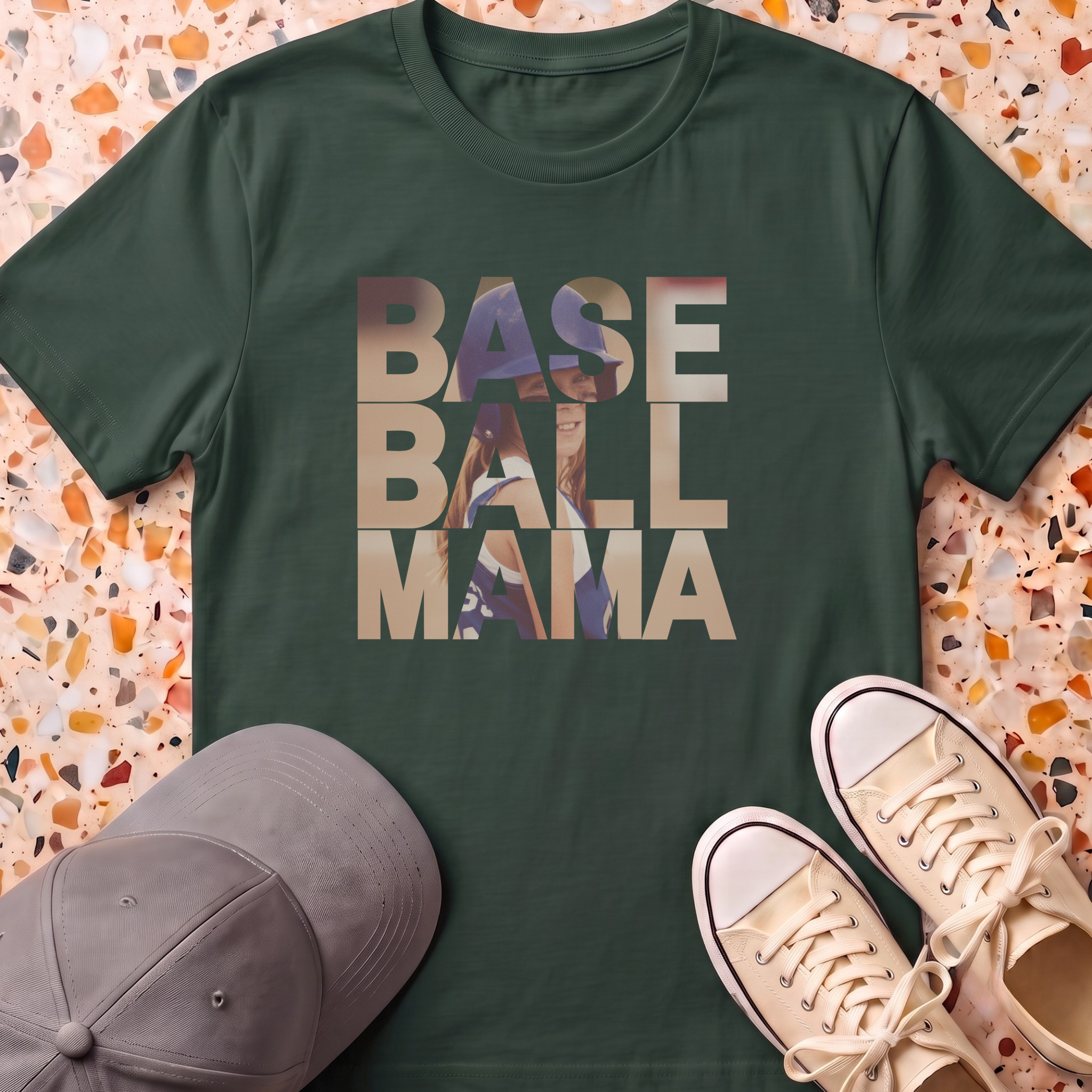 Custom Photo MAMA Retro T-Shirt