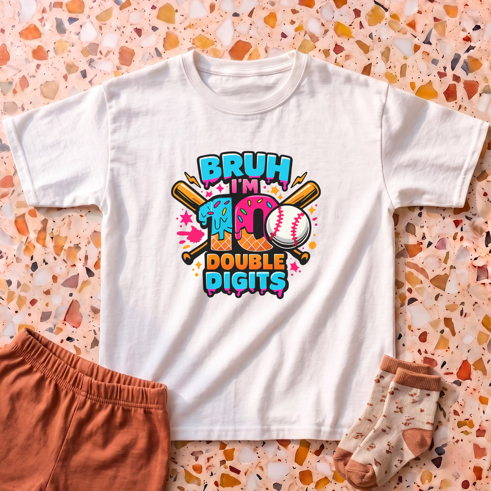 Bruh I'm 10 Double Digits T-Shirt