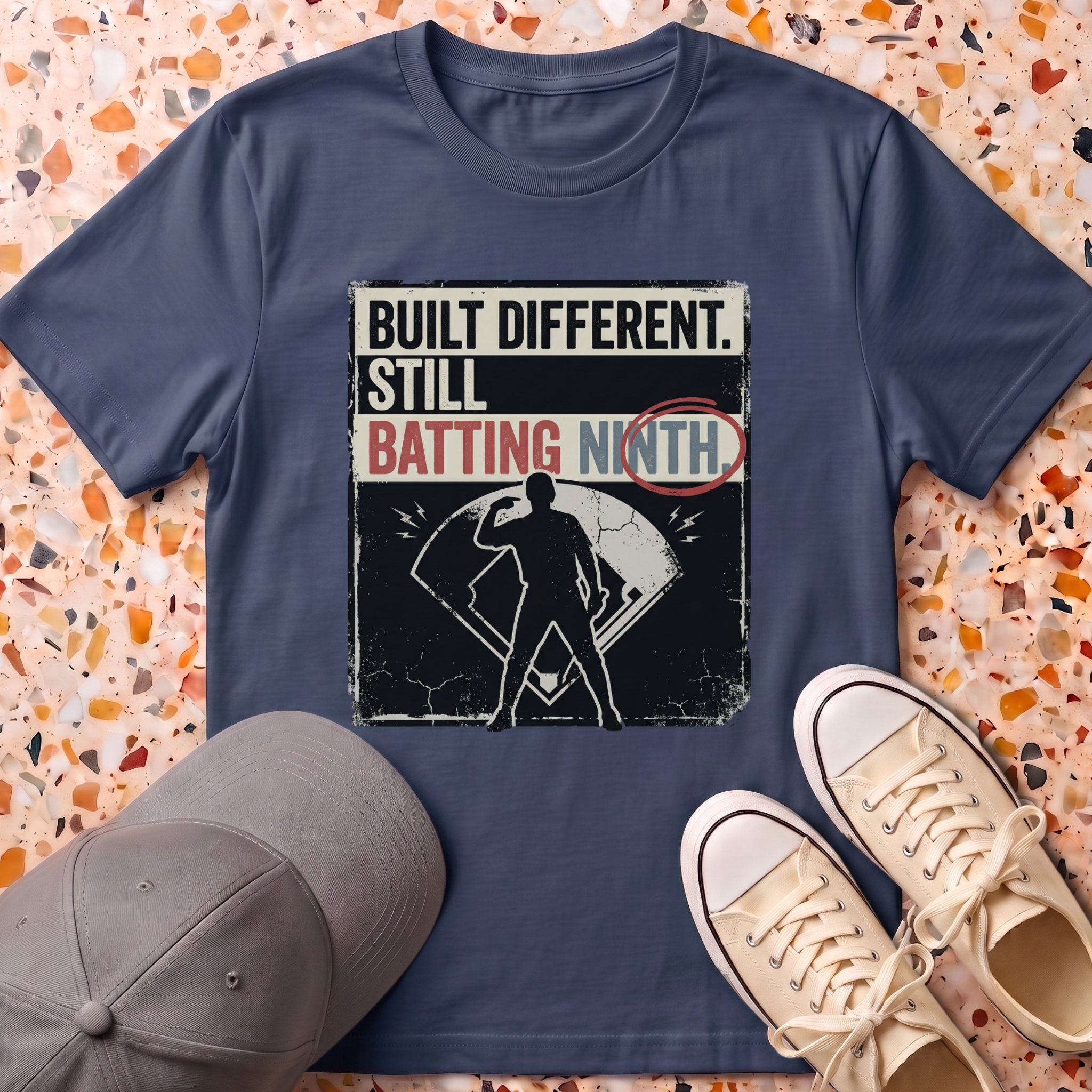 Built Different Still Batting Ninth T-Shirt