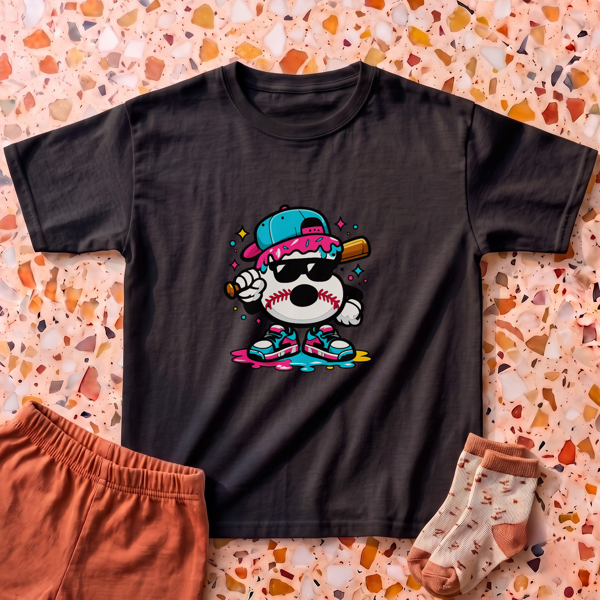 6th Ice Cream Drip T-Shirt