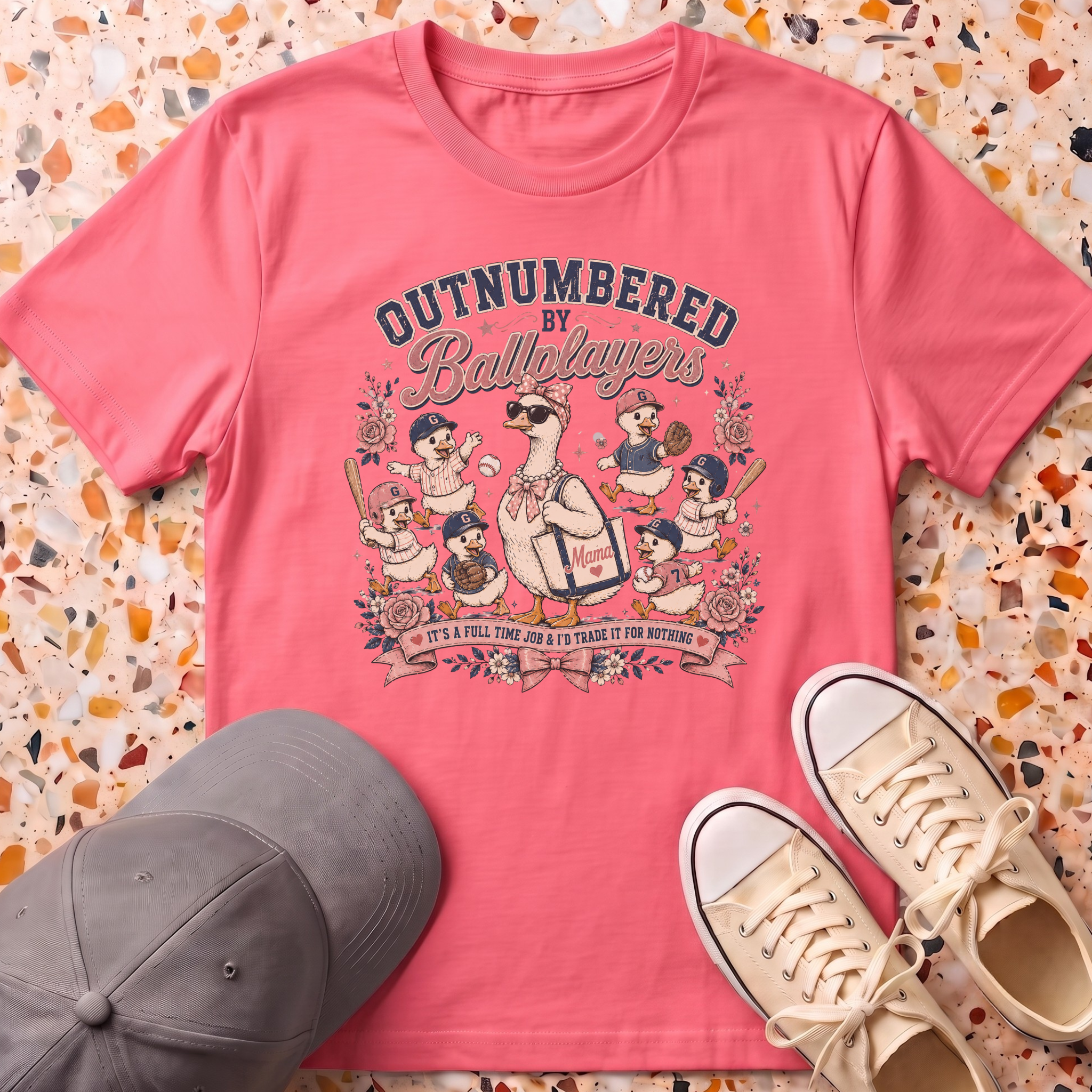 Outnumbered By Ballplayers T-Shirt