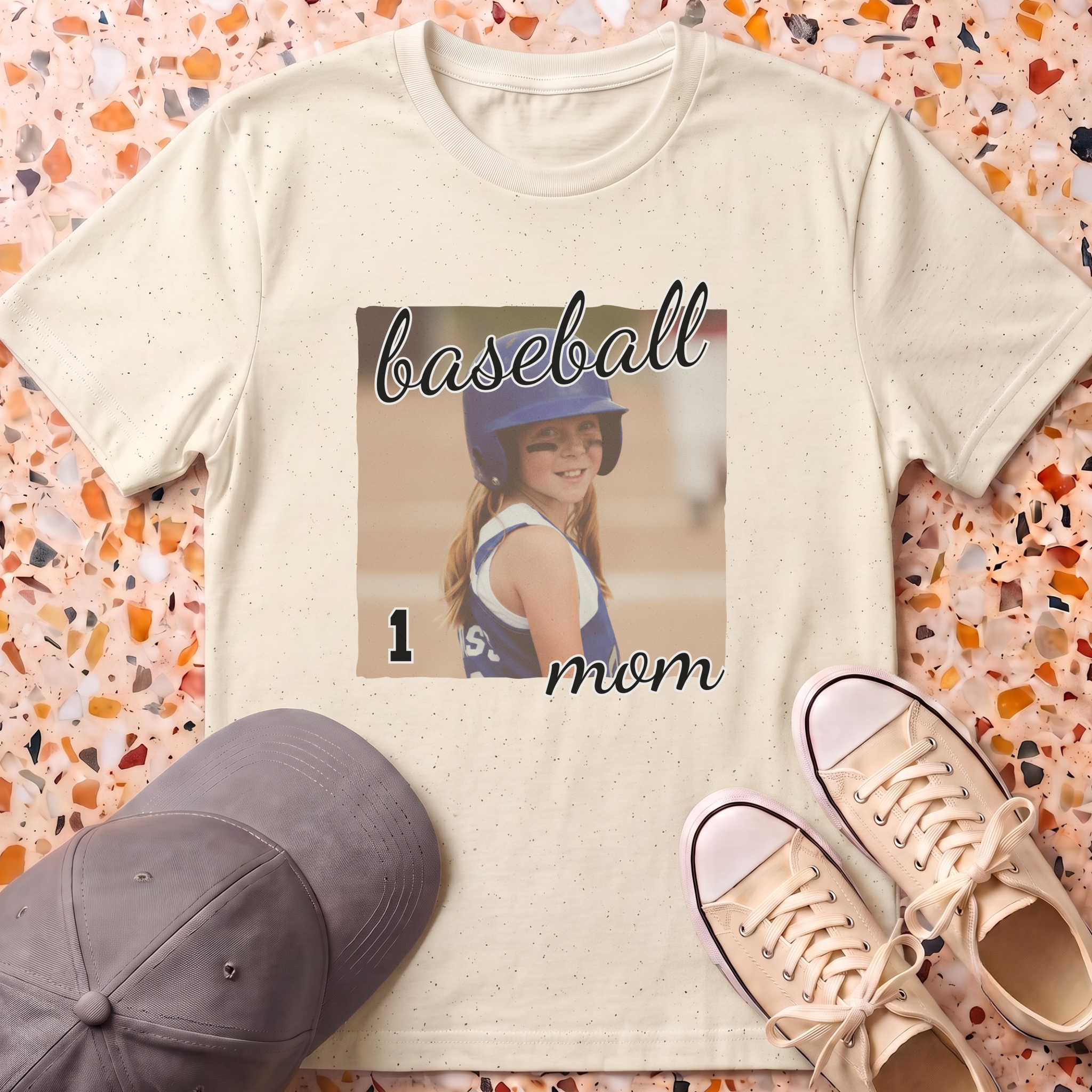 Custom Photo MAMA Retro T-Shirt