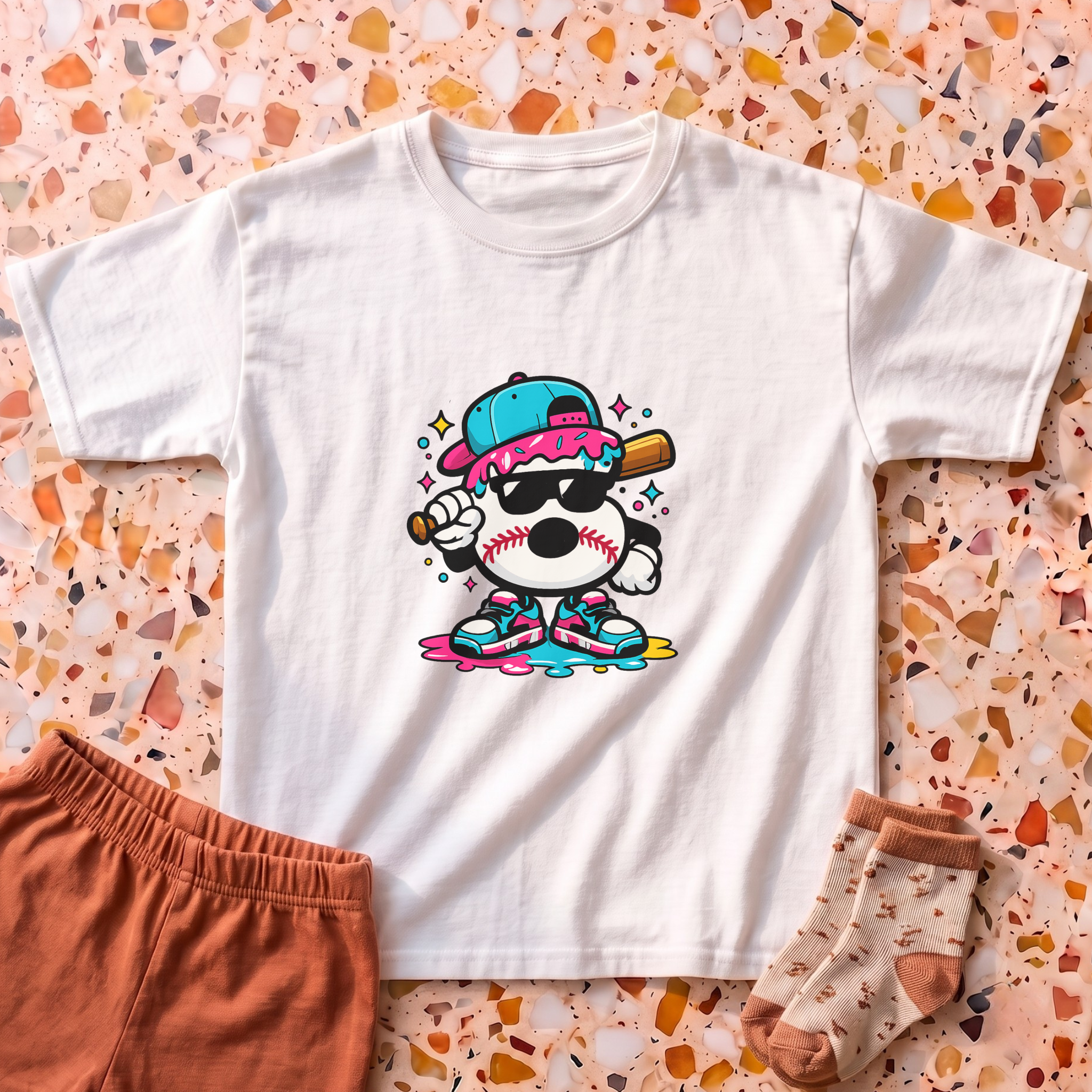 6th Ice Cream Drip T-Shirt