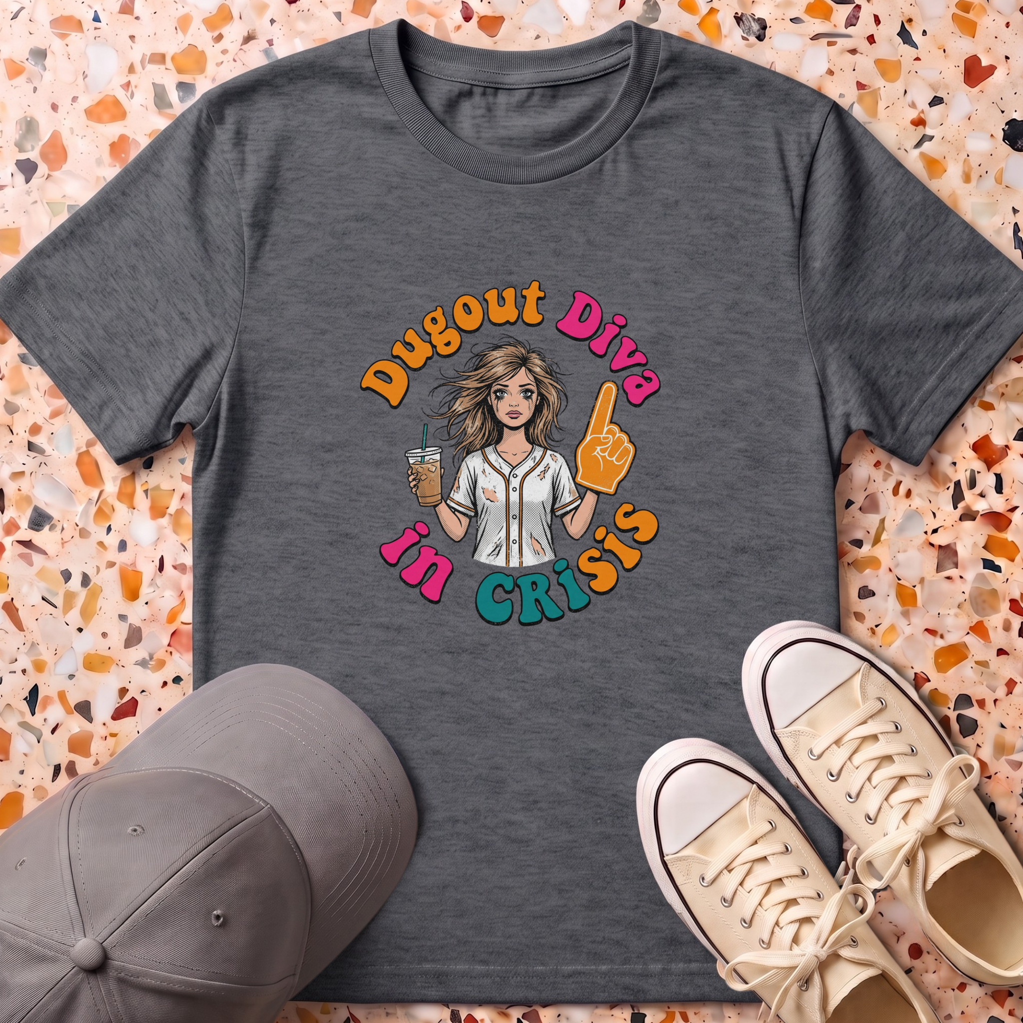 Dugout Diva in Crisis T-Shirt