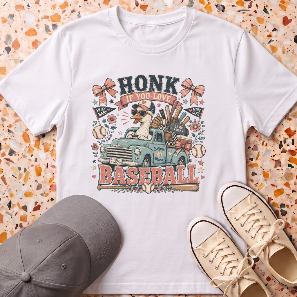 Honk If You Love Baseball T-Shirt