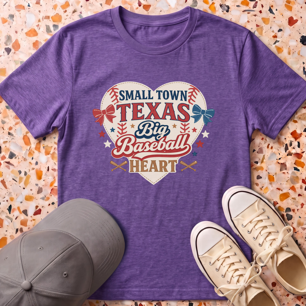 Texas Baseball Big Heart T-Shirt