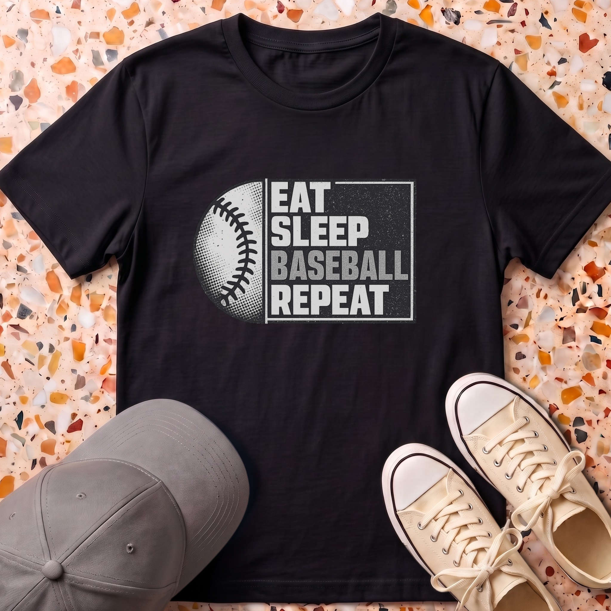 Eat Sleep Baseball Repeat T-Shirt