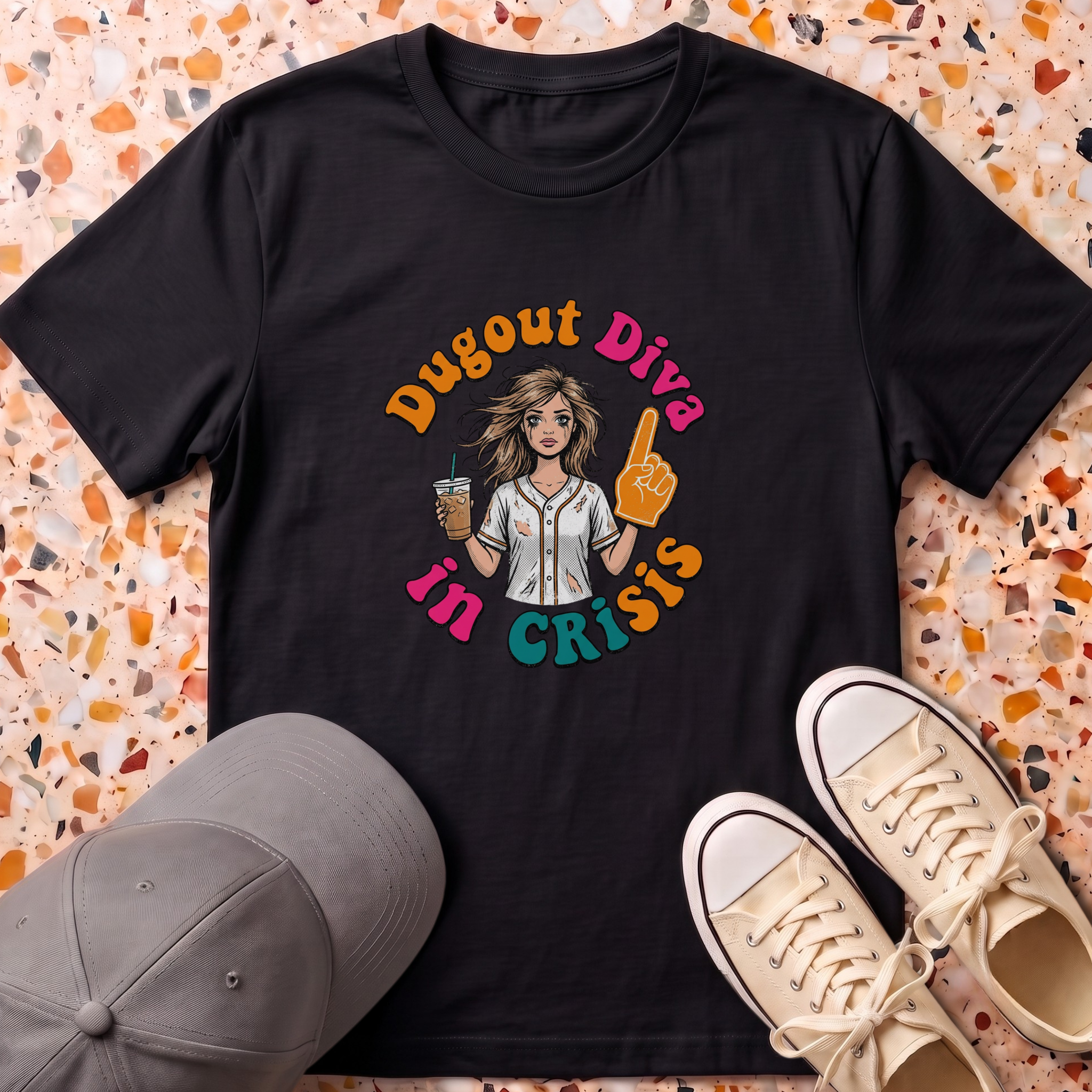 Dugout Diva in Crisis T-Shirt