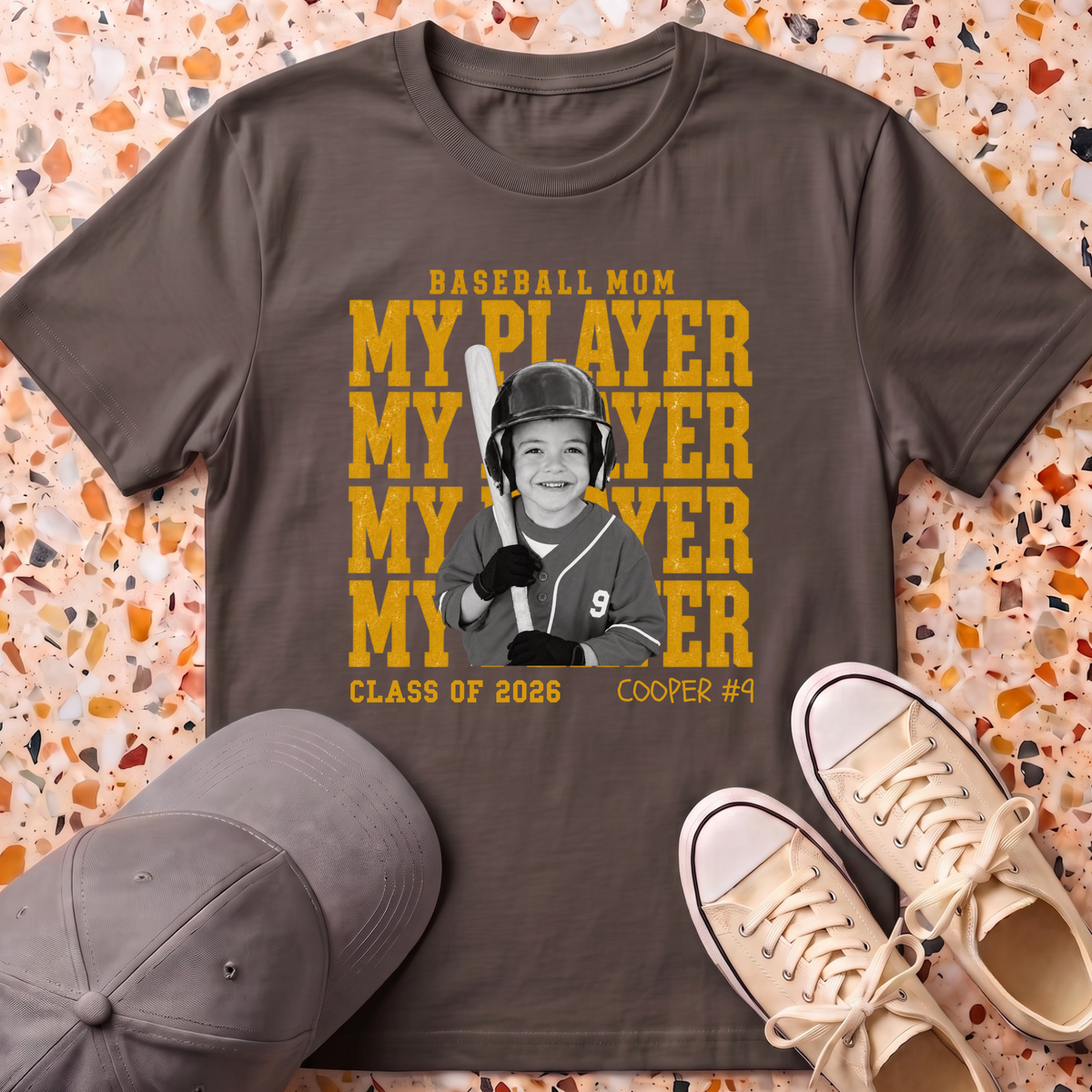 Custom Baseball Mom T-Shirt