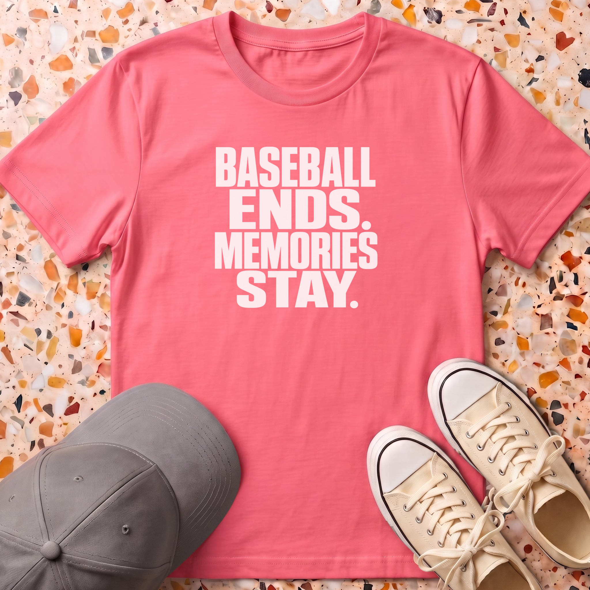 Baseball Ends Memories Stay T-Shirt