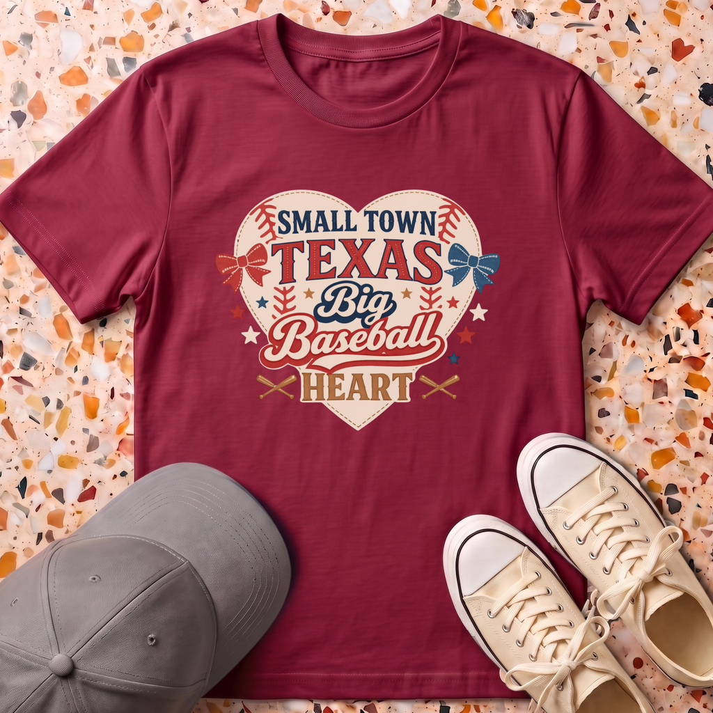 Texas Baseball Big Heart T-Shirt