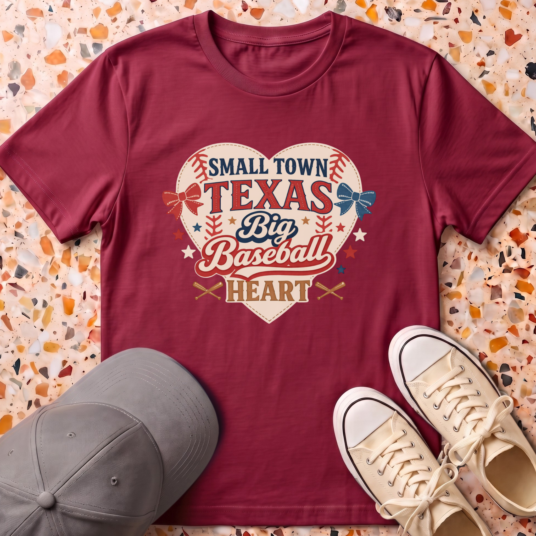 Texas Baseball Big Heart T-Shirt