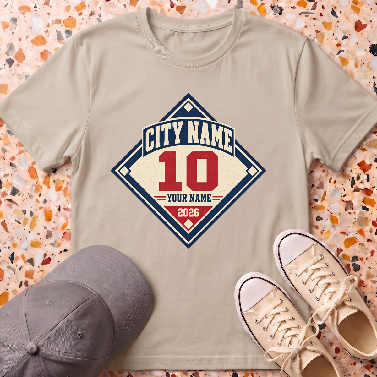 Custom Baseball Diamond T-Shirt