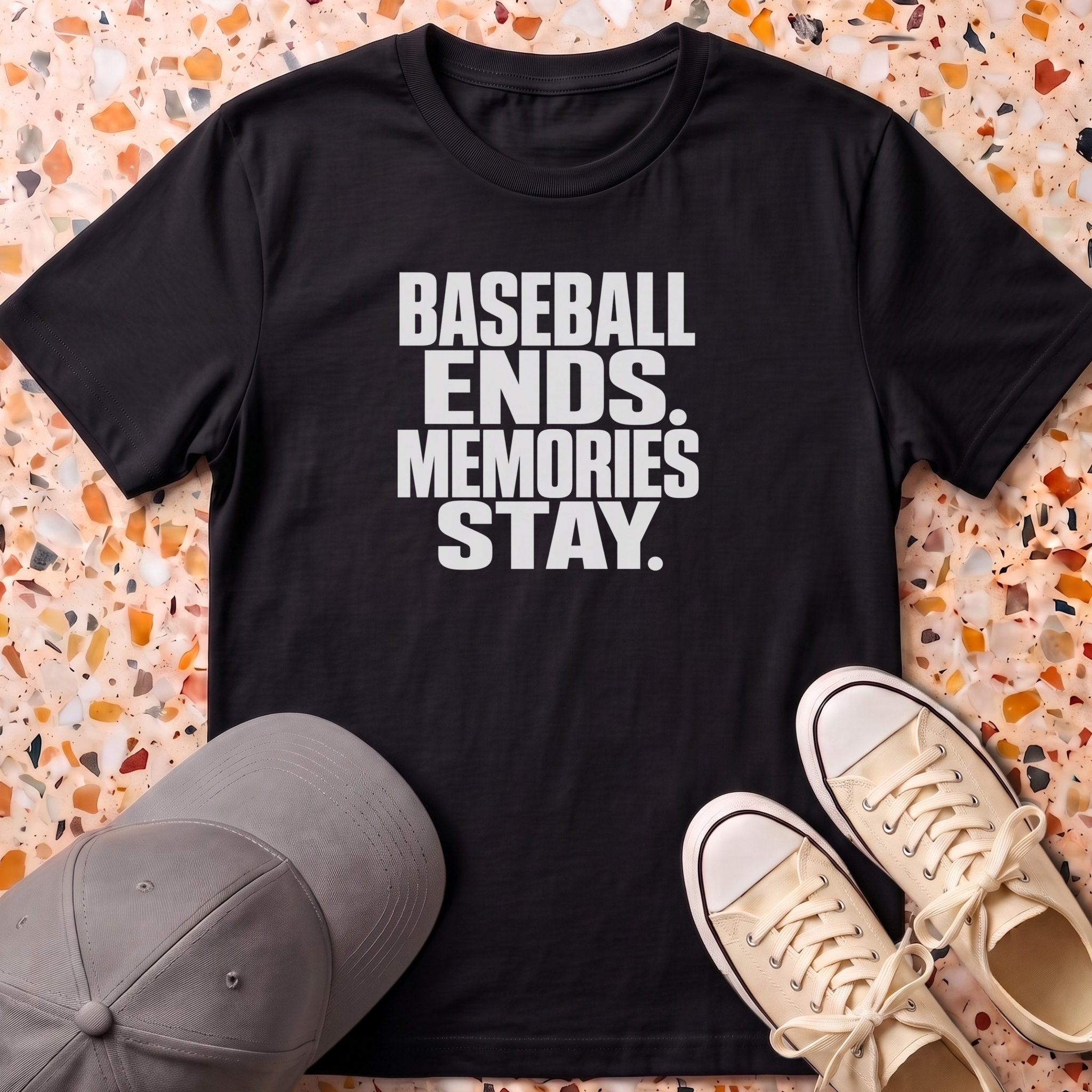 Baseball Ends Memories Stay T-Shirt