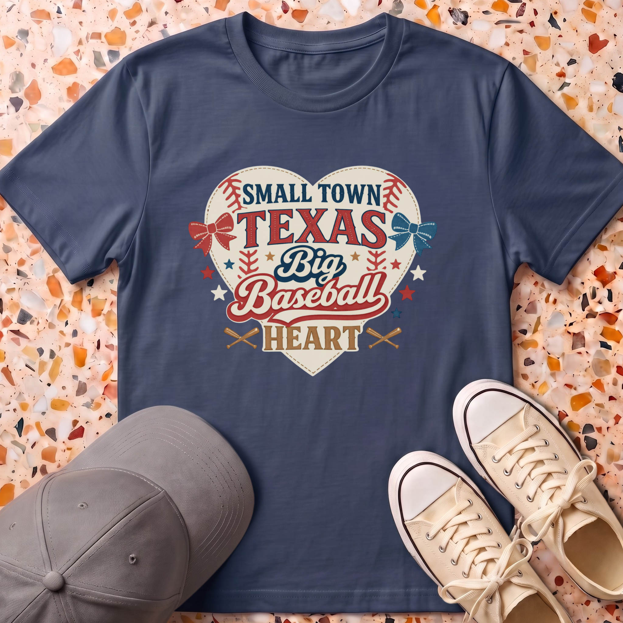 Texas Baseball Big Heart T-Shirt