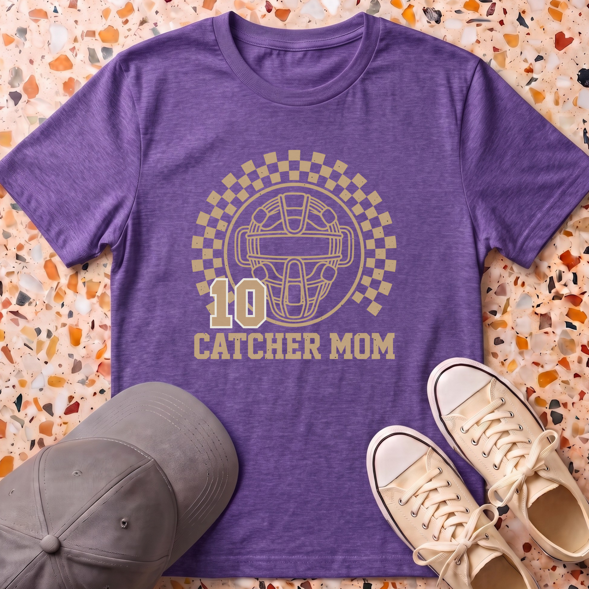 Custom Catcher Mom T-Shirt