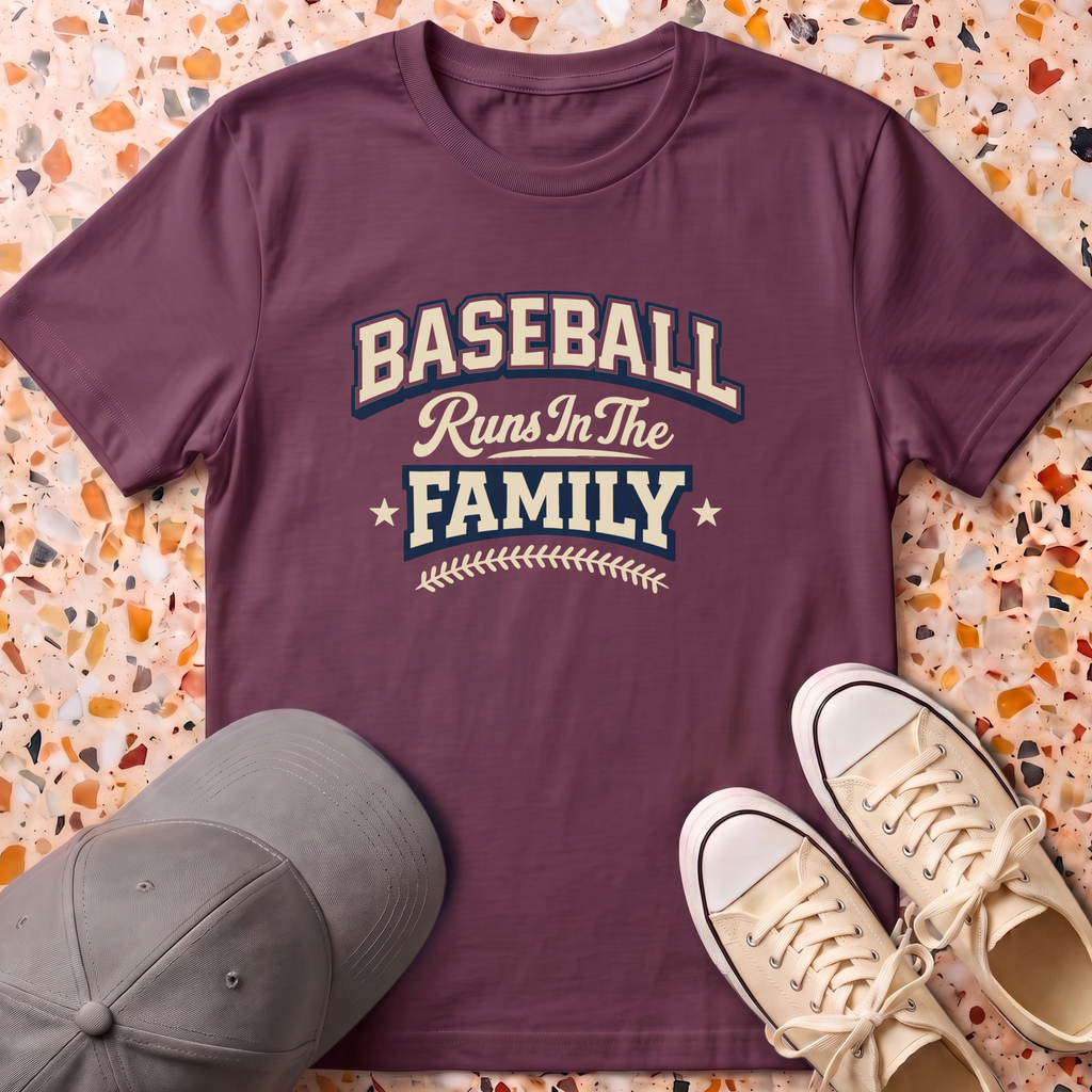 Baseball Runs In The Family T-Shirt