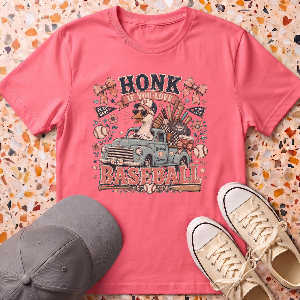Honk If You Love Baseball T-Shirt