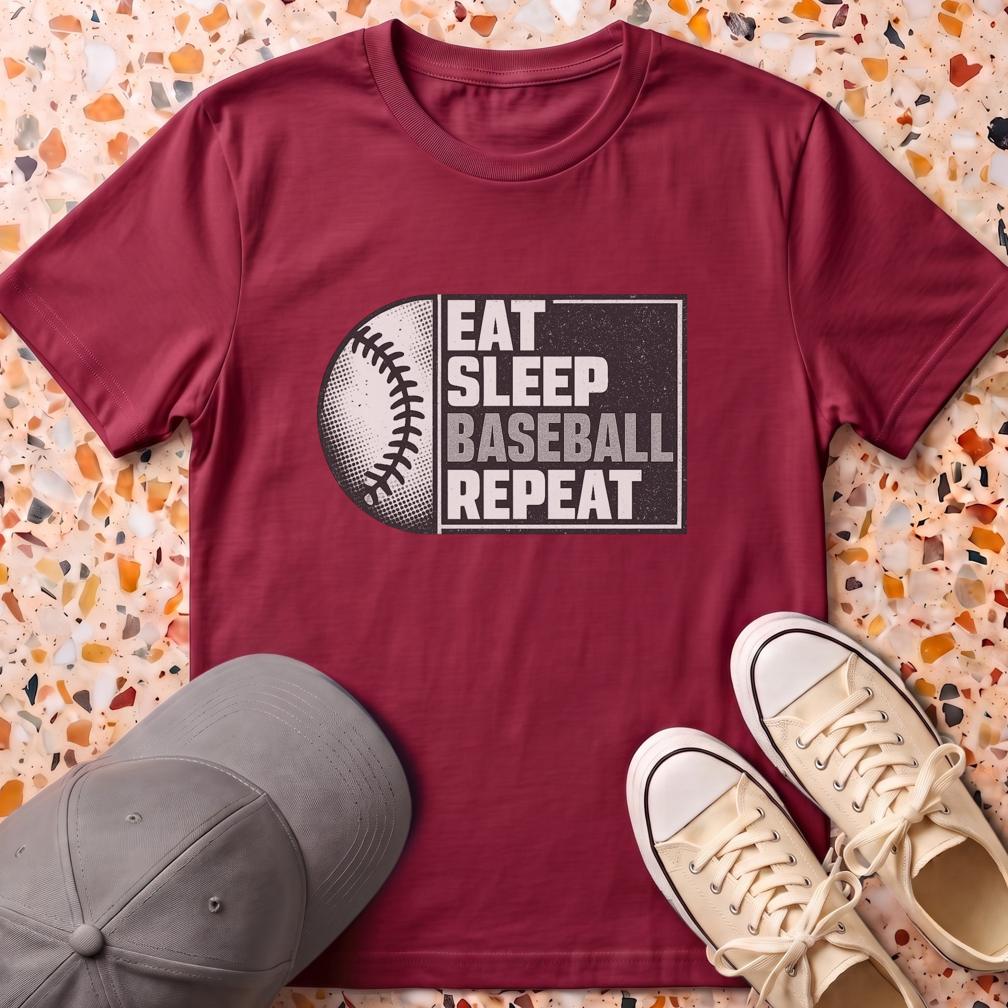 Eat Sleep Baseball Repeat T-Shirt
