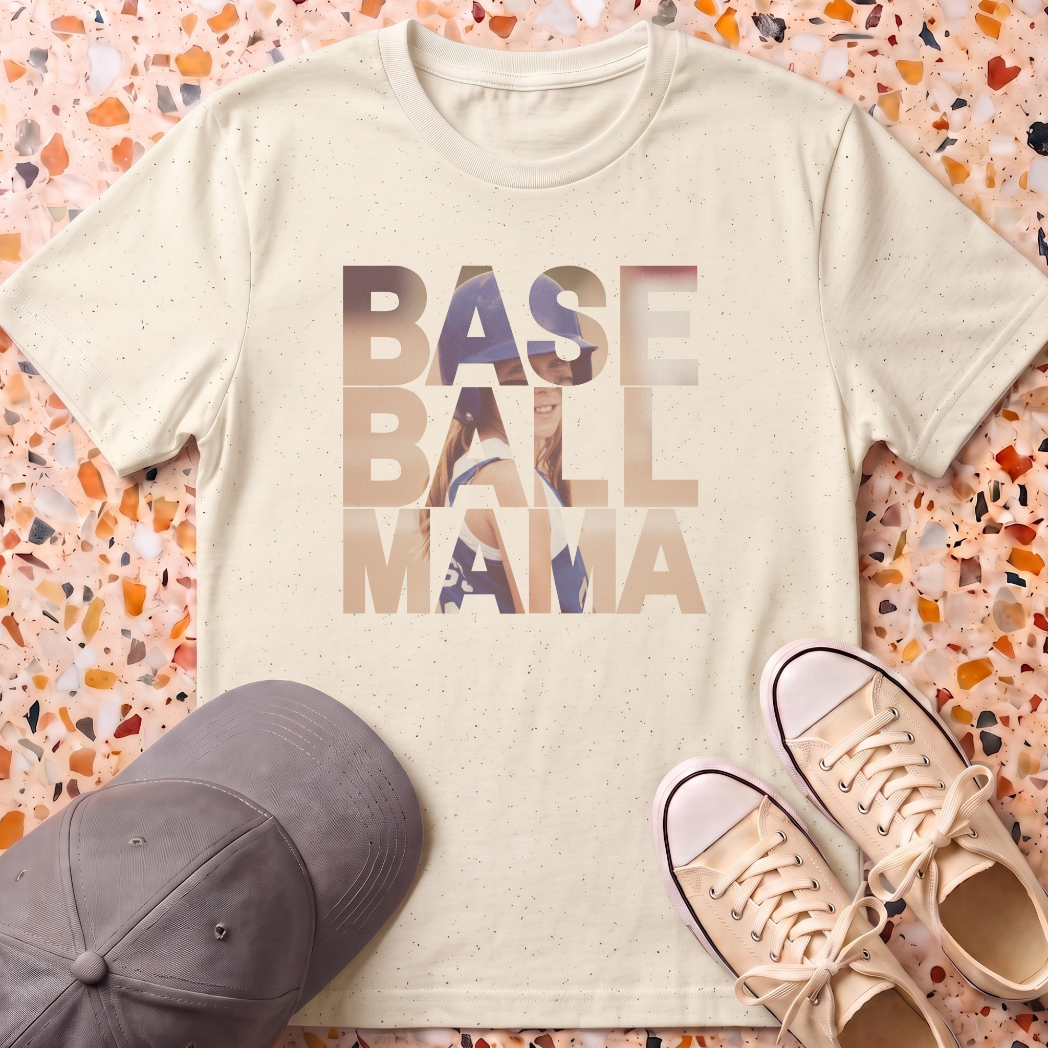 Custom Photo MAMA Retro T-Shirt