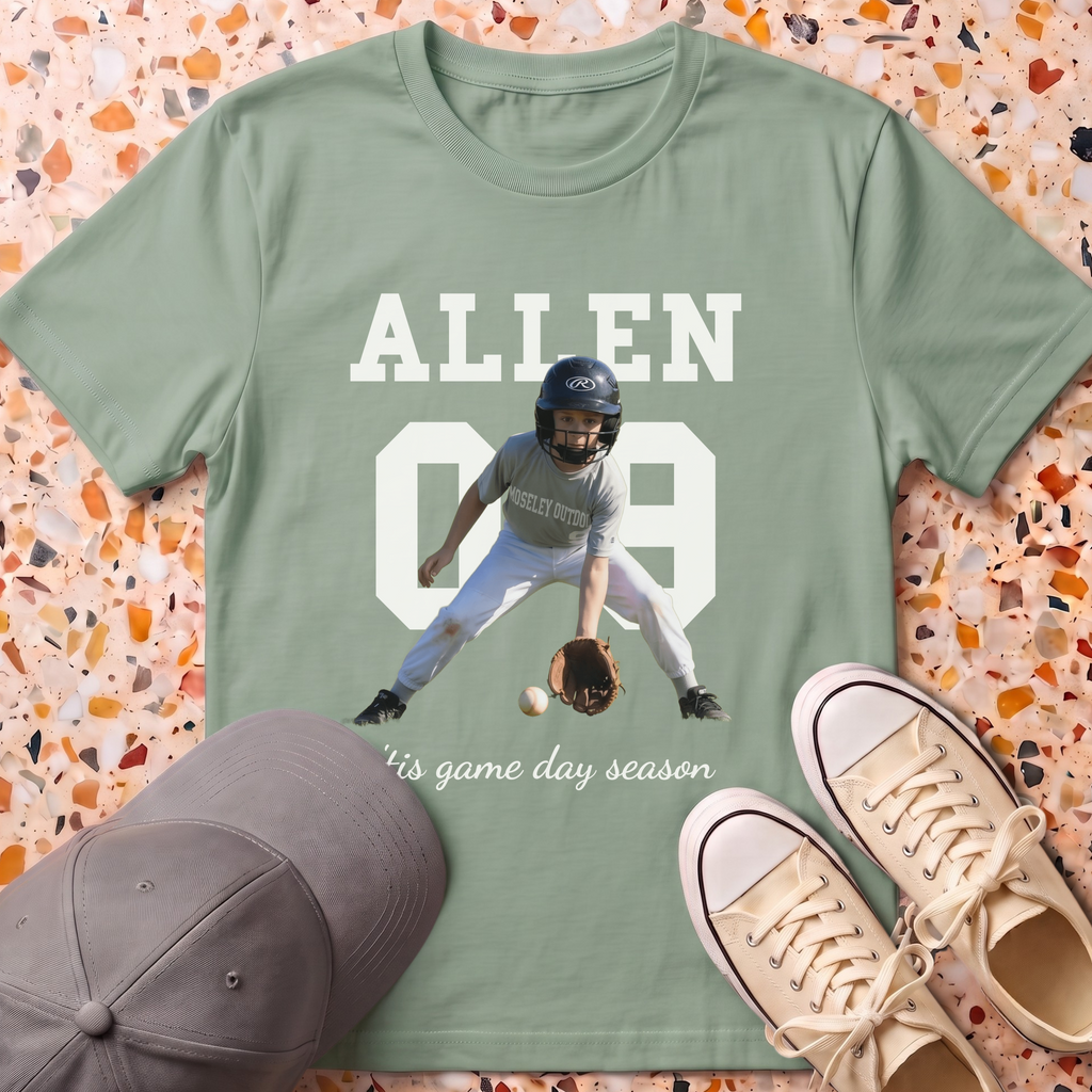 Custom Photo Player T-Shirt