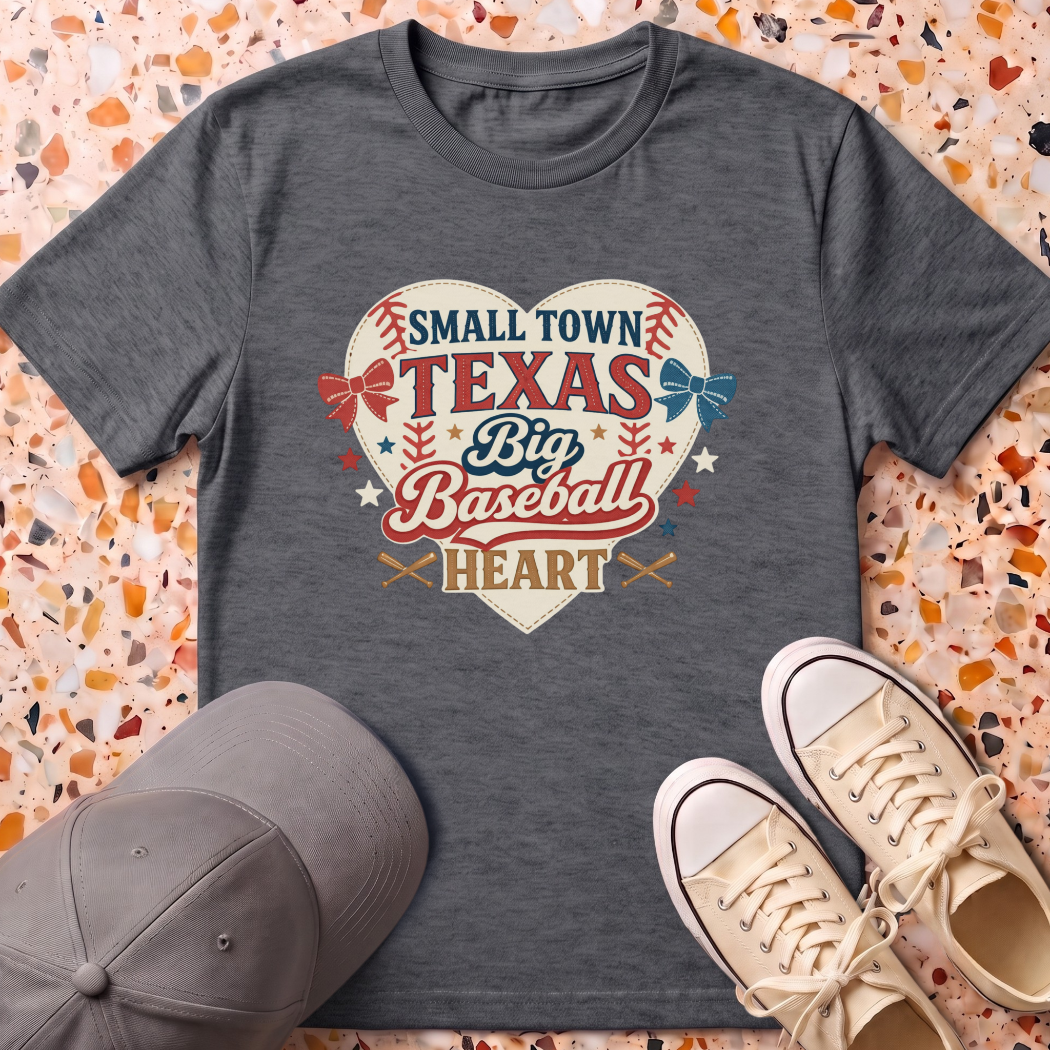 Texas Baseball Big Heart T-Shirt