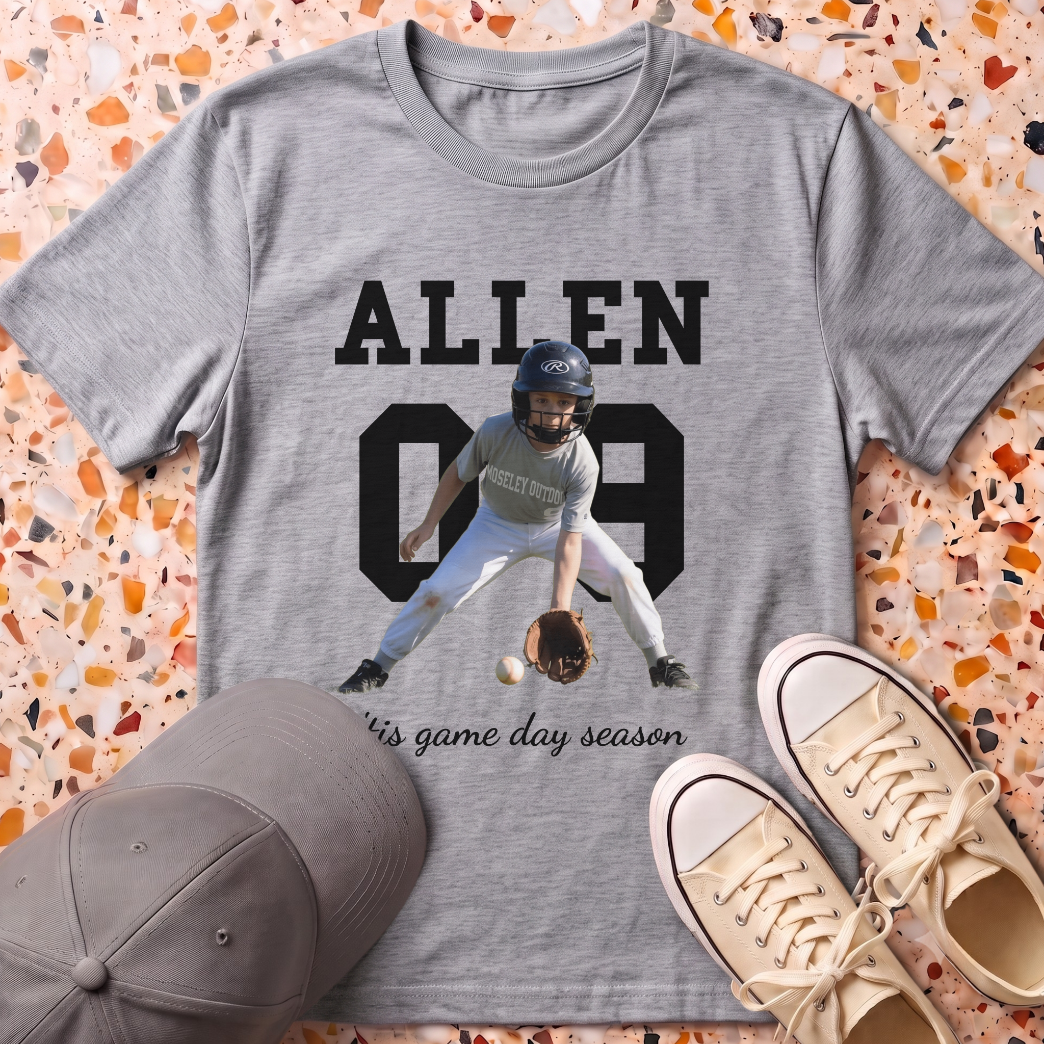 Custom Photo Player T-Shirt