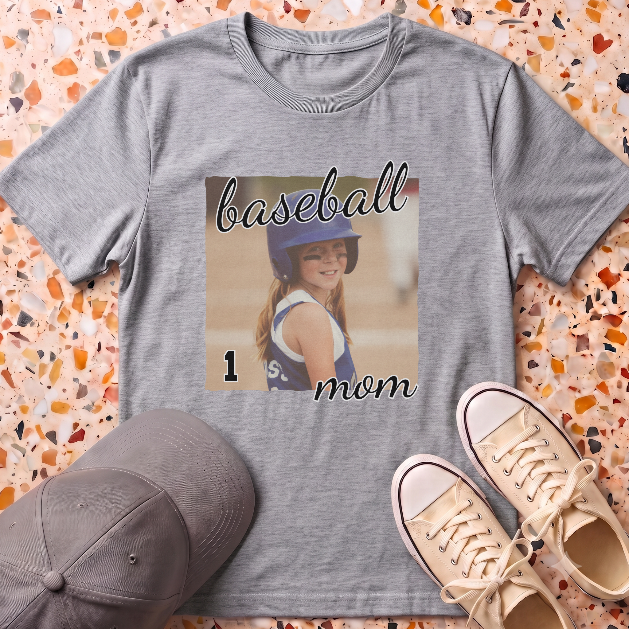Custom Photo MAMA Retro T-Shirt