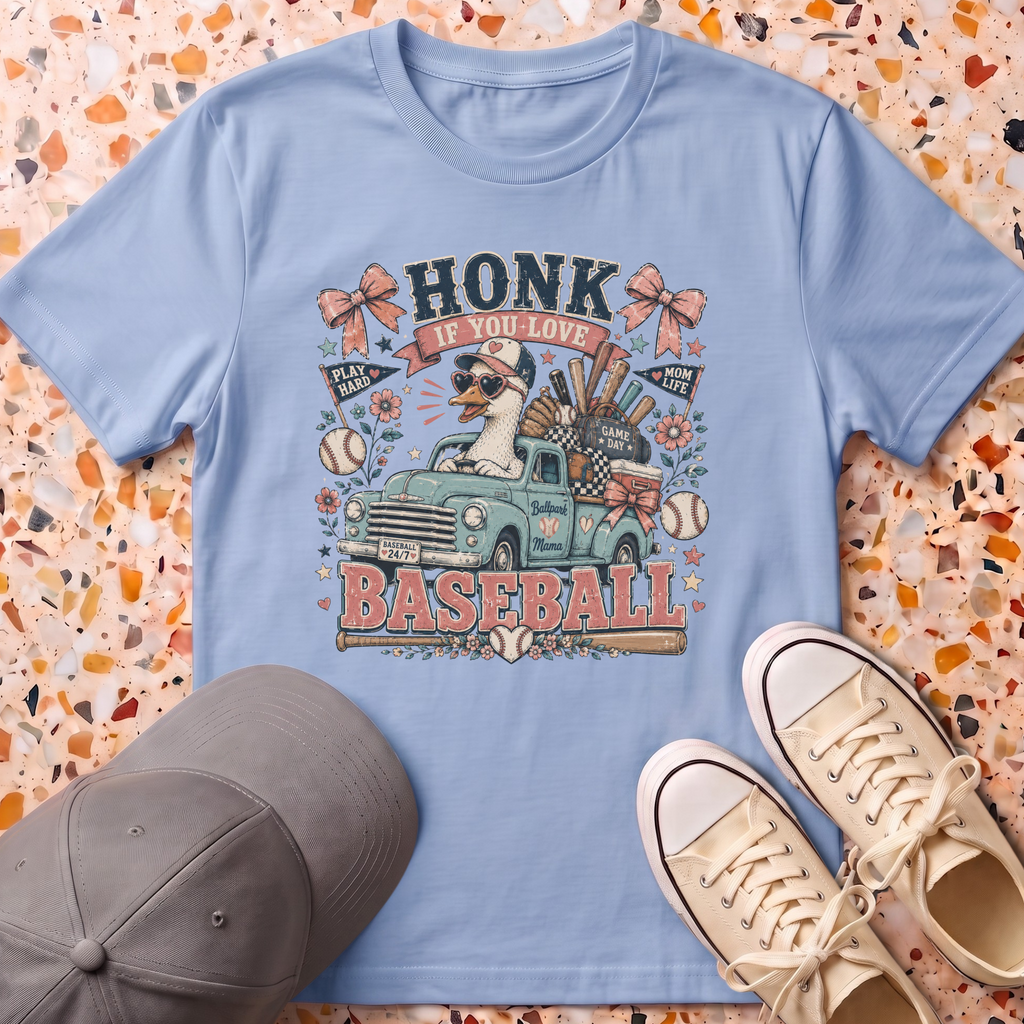 Honk If You Love Baseball T-Shirt
