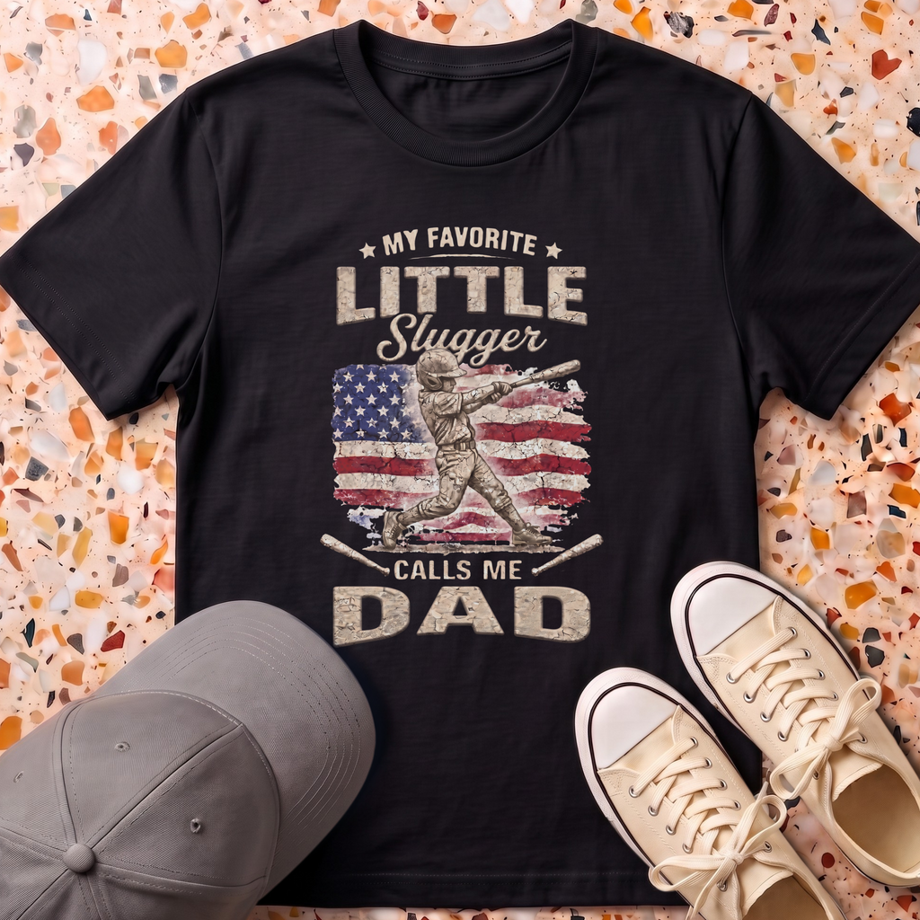 Little Slugger Calls me dad T-Shirt