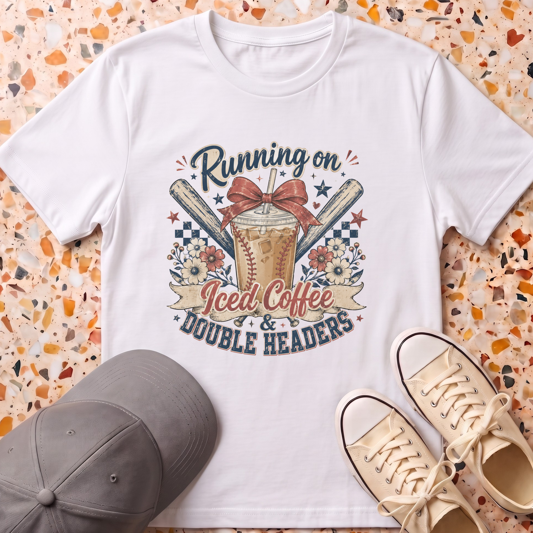 Iced Coffee & Double Headers T-Shirt