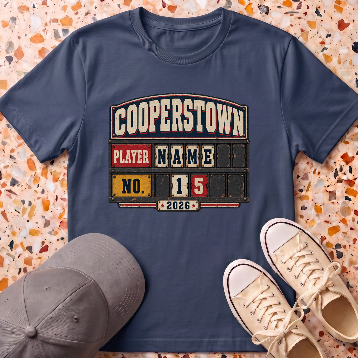 Custom City Player Number T-Shirt