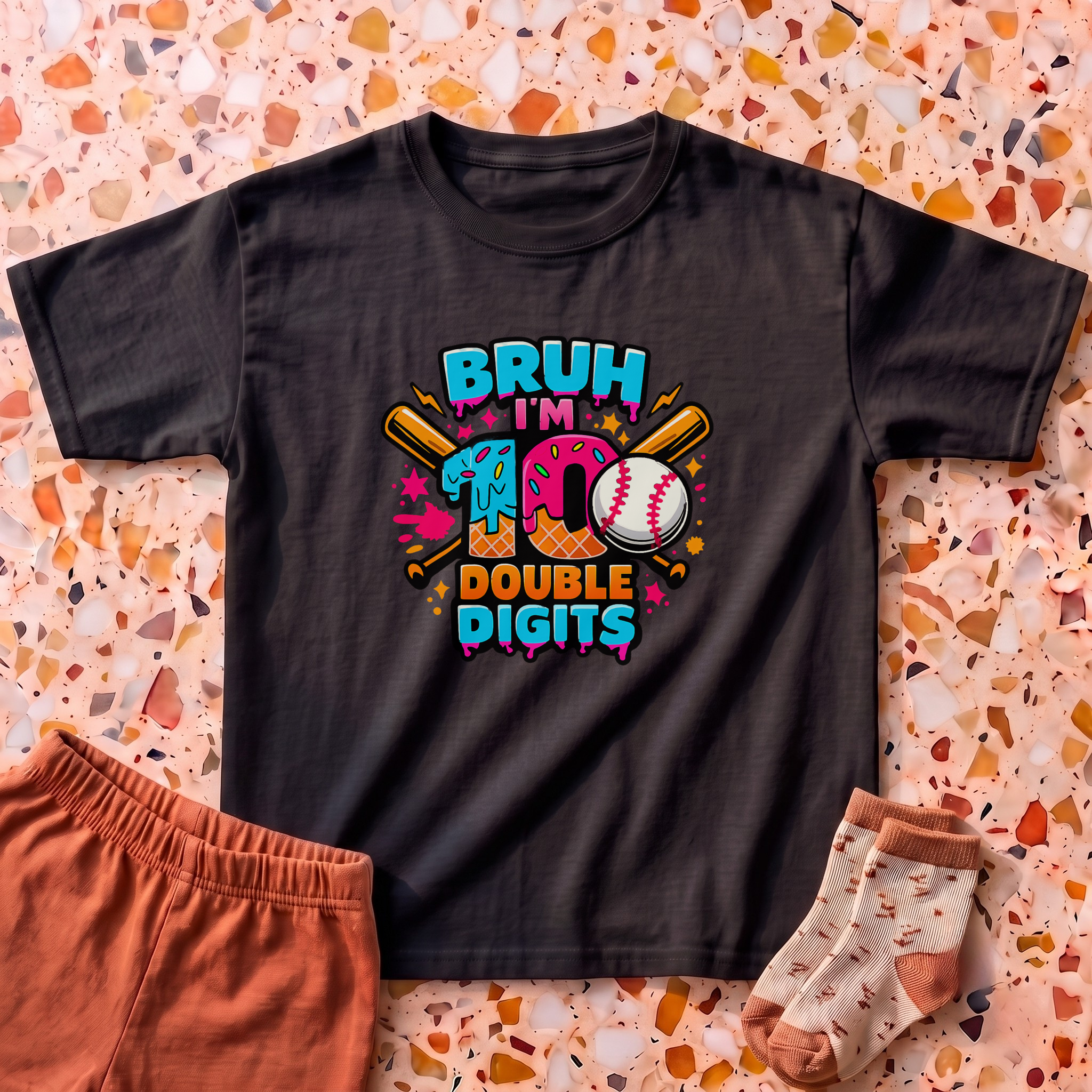 Bruh I'm 10 Double Digits T-Shirt