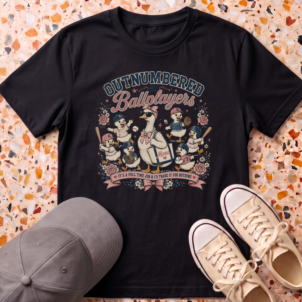 Outnumbered By Ballplayers T-Shirt