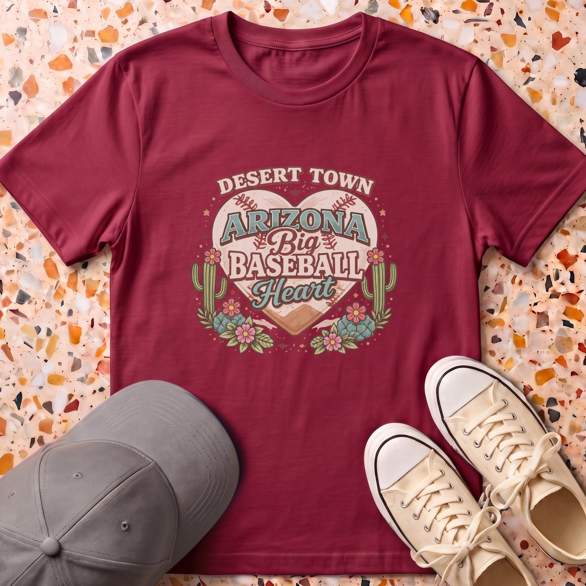 Arizona Baseball Big Heart T-Shirt