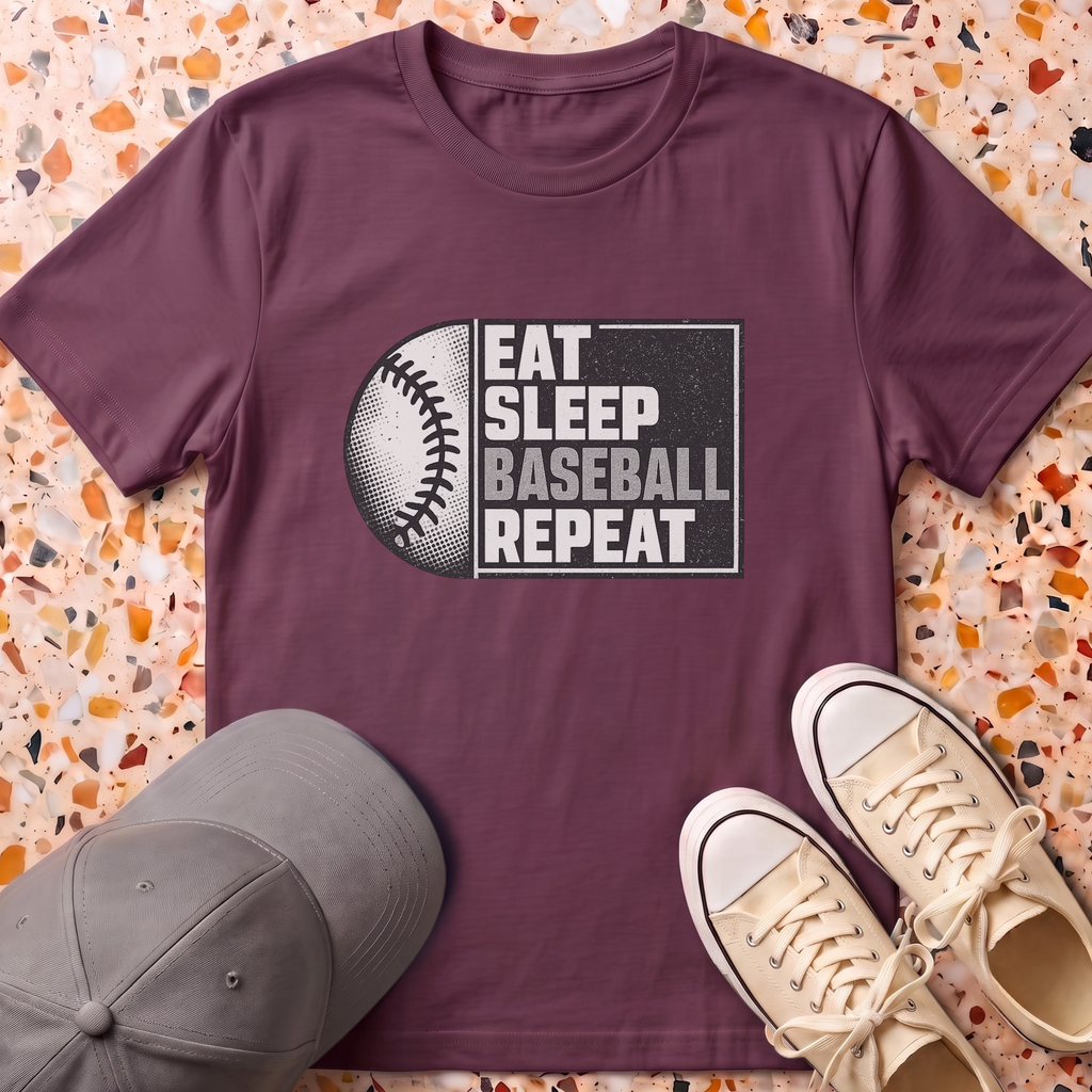 Eat Sleep Baseball Repeat T-Shirt