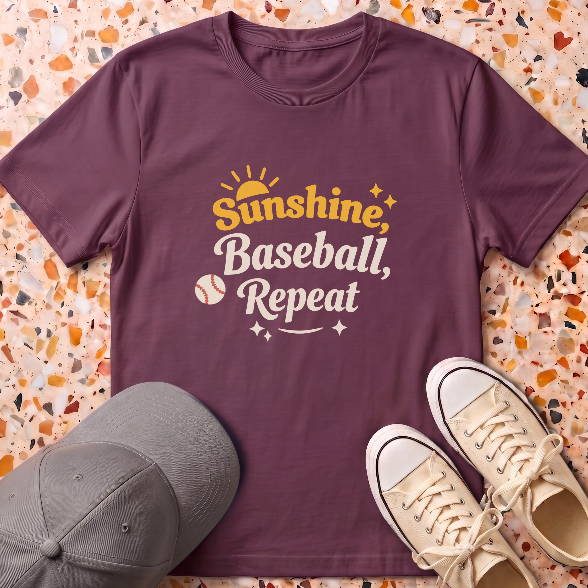 Sunshine Baseball Repeat T-Shirt
