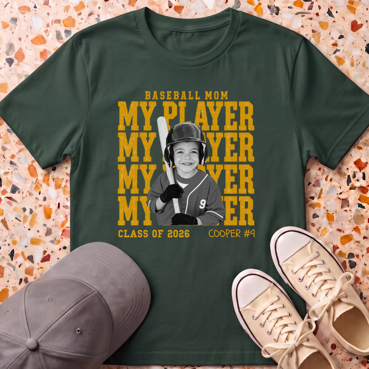 Custom Baseball Mom T-Shirt