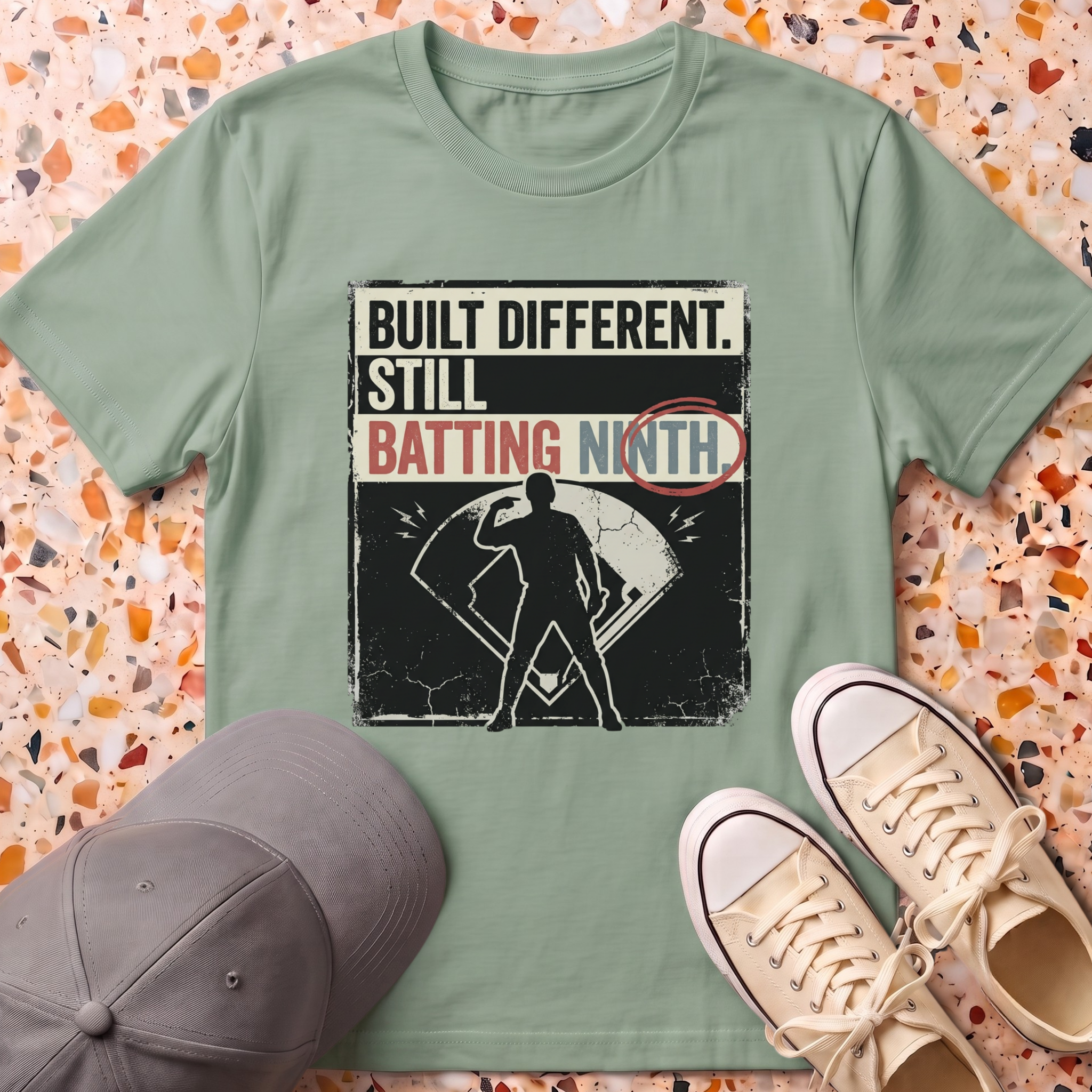 Built Different Still Batting Ninth T-Shirt