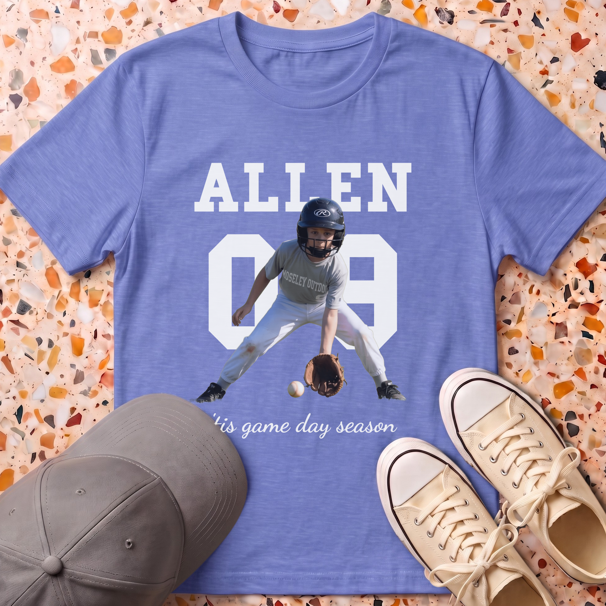 Custom Photo Player T-Shirt