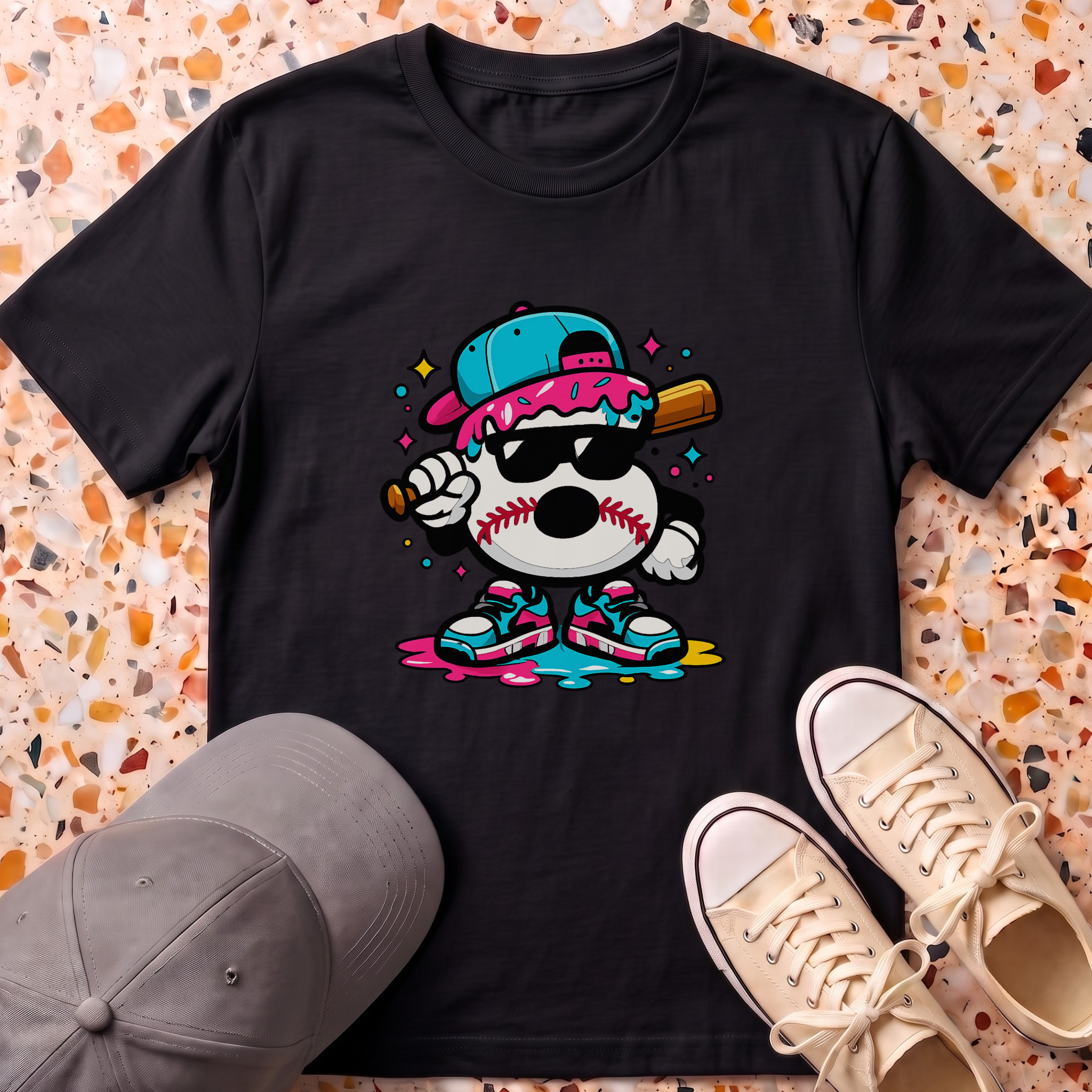6th Ice Cream Drip T-Shirt