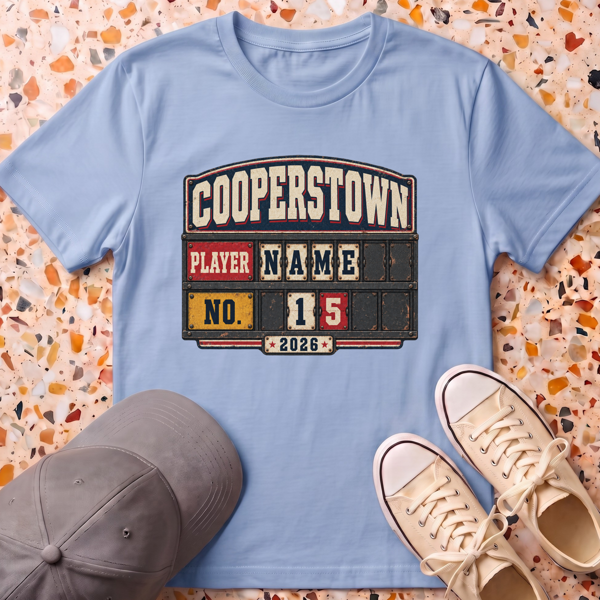 Custom City Player Number T-Shirt