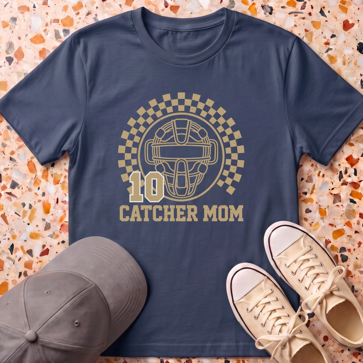Custom Catcher Mom T-Shirt