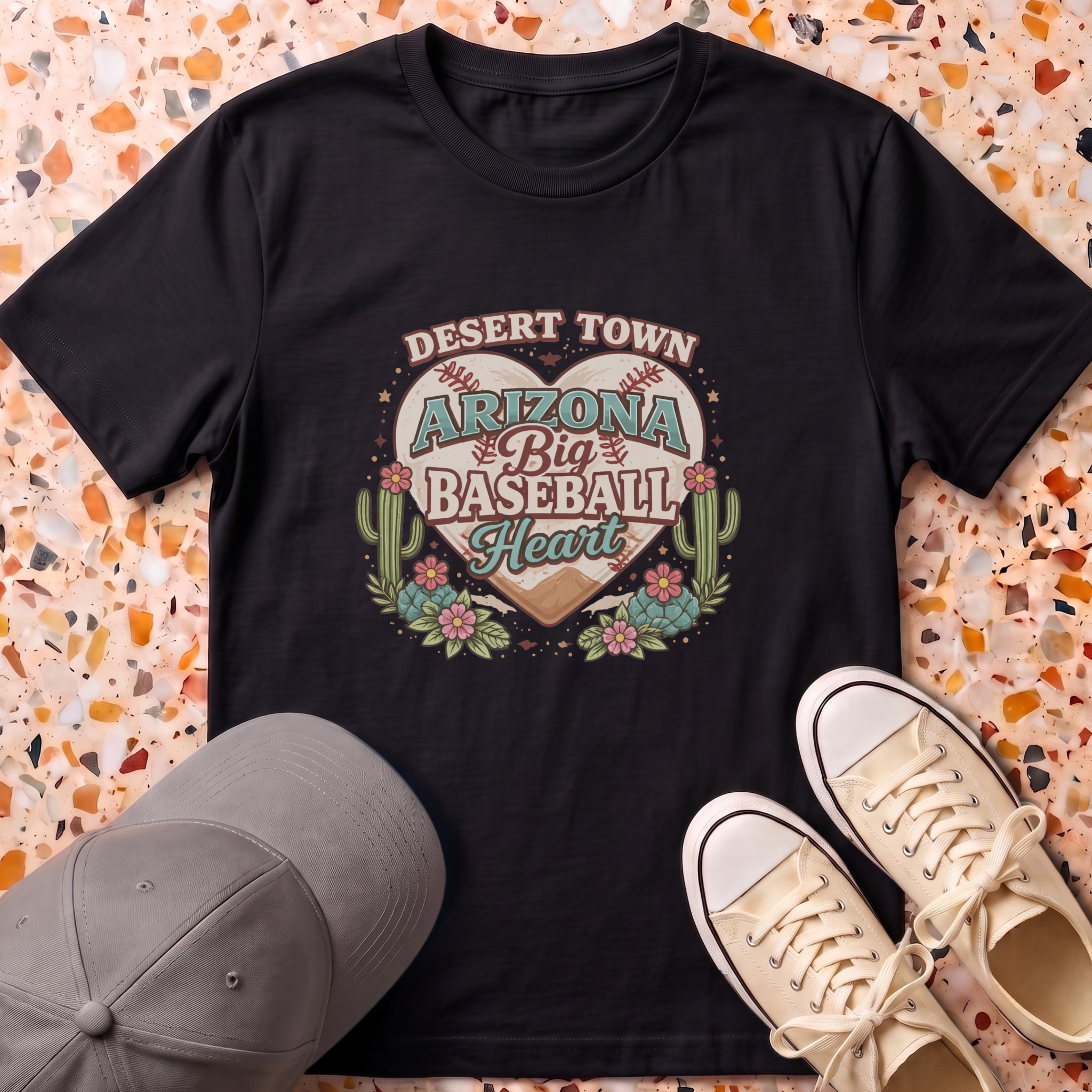 Arizona Baseball Big Heart T-Shirt