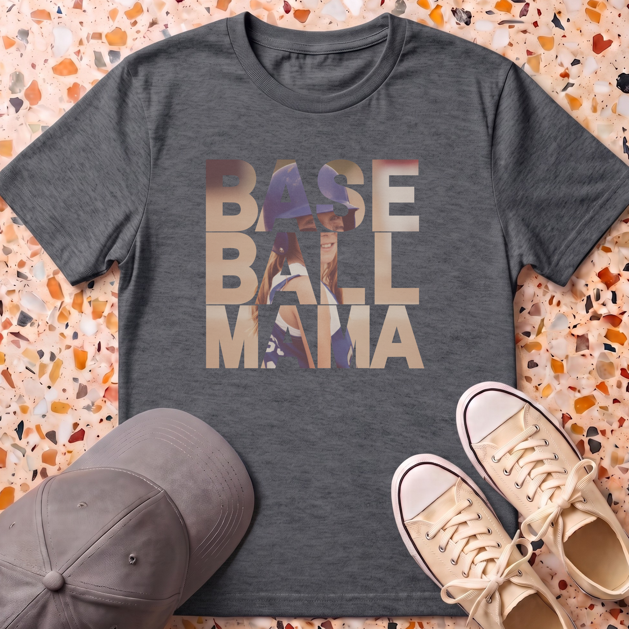 Custom Photo MAMA Retro T-Shirt